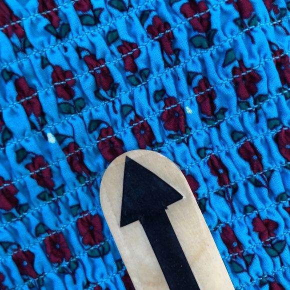 J. CREW Smocked Midi Skirt Monaco Blue Iris 00 - Picture 4 of 10